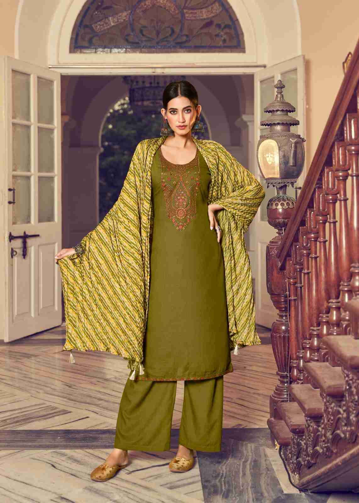 Lehariya By Hermitage 1001 To 1006 Series Designer Festive Suits Beautiful Fancy Stylish Colorful Party Wear & Occasional Wear Pure Viscose Slub Rayon Print With Embroidery Dresses At Wholesale Price