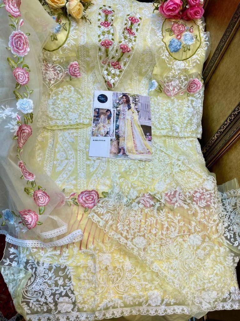Crimson 7773 Colours By Mehboob Tex 7773-A To 7773-D Series Pakistani Suits Beautiful Fancy Colorful Stylish Party Wear & Occasional Wear Cambric Cotton Embroidery Dresses At Wholesale Price