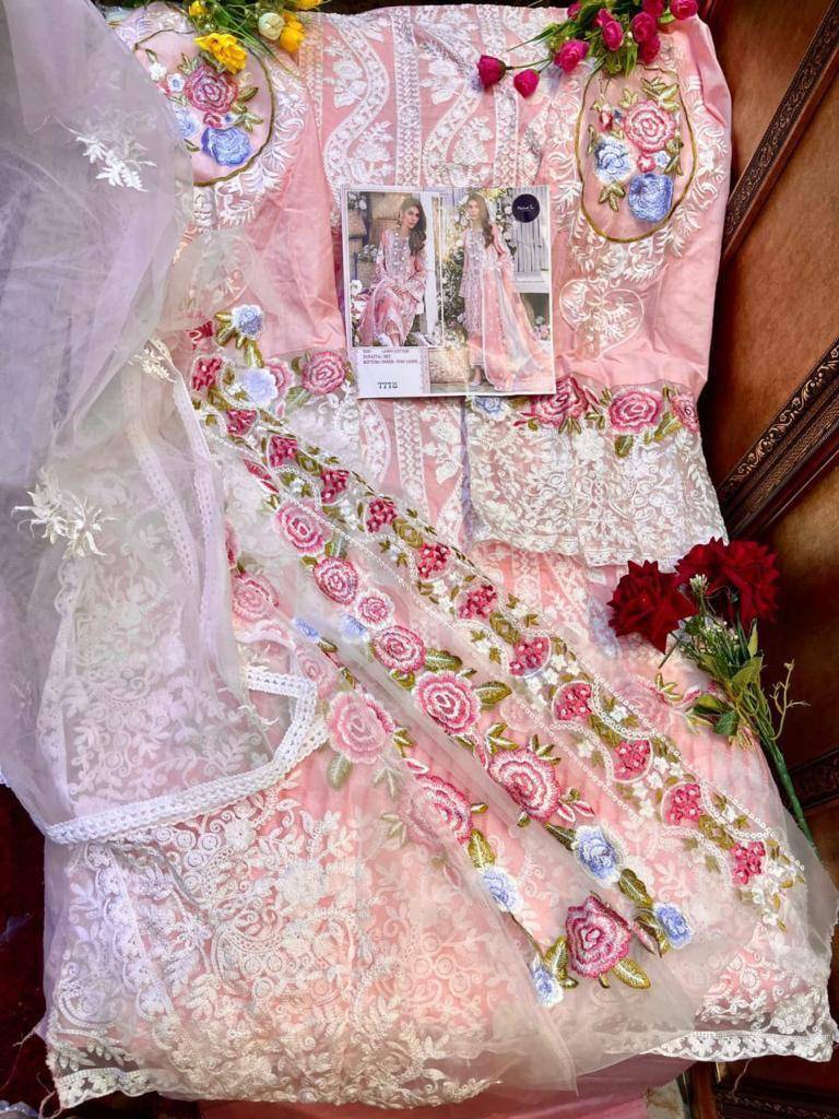 Crimson 7773 Colours By Mehboob Tex 7773-A To 7773-D Series Pakistani Suits Beautiful Fancy Colorful Stylish Party Wear & Occasional Wear Cambric Cotton Embroidery Dresses At Wholesale Price