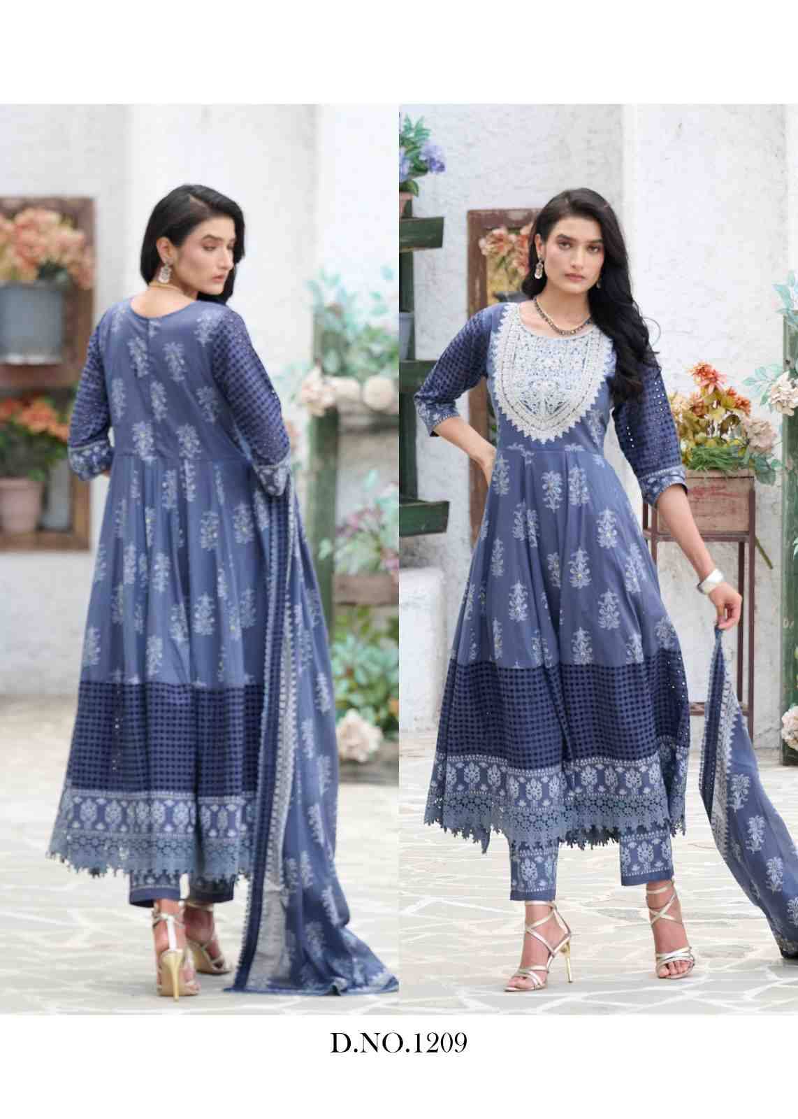 Raja Rani Nx By Fashid Wholesale 1208 To 1211 Series Beautiful Festive Suits Colorful Stylish Fancy Casual Wear & Ethnic Wear Cotton Digital Print Dresses At Wholesale Price