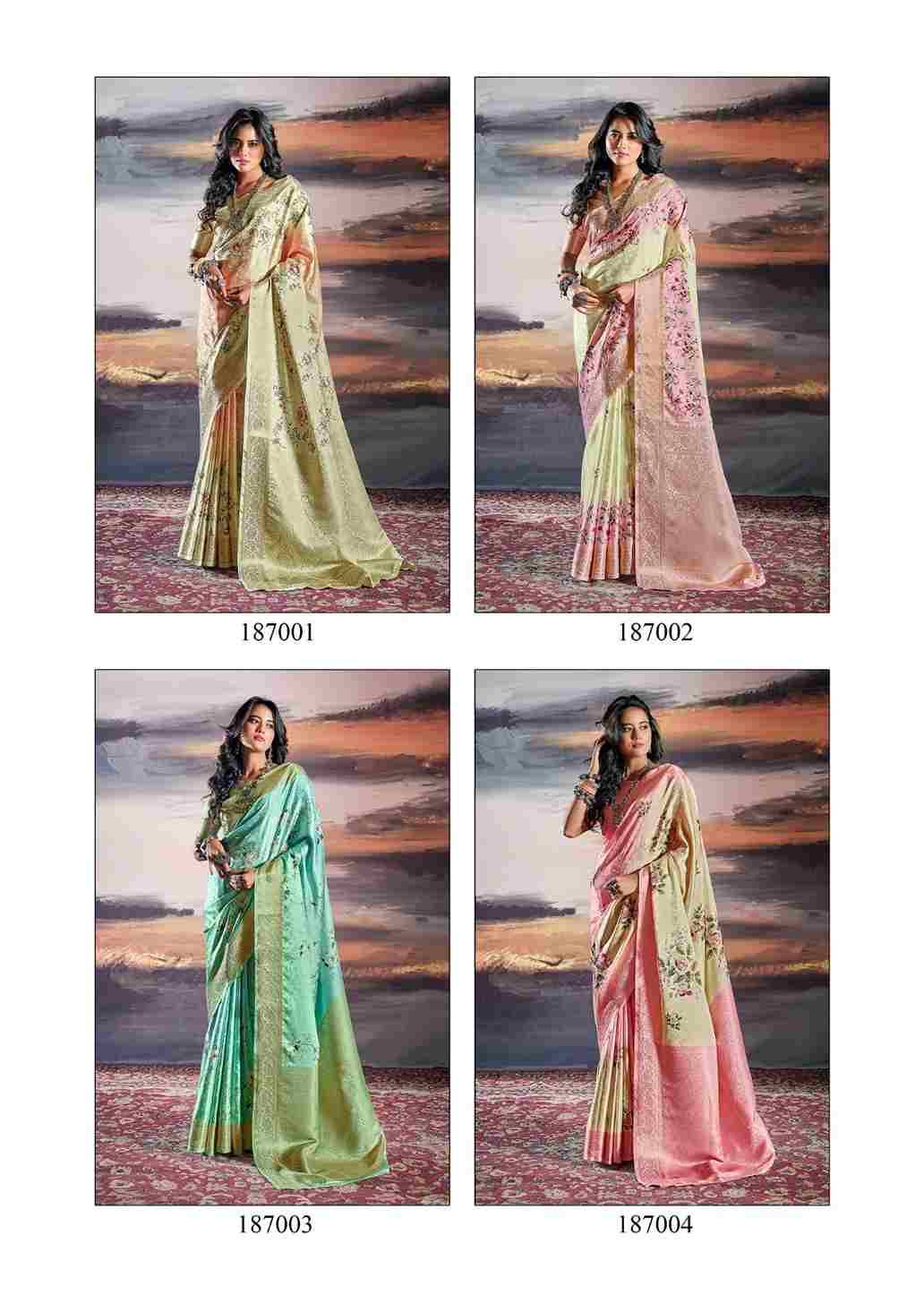 Pratishtha By Rajpath 187001 To 187006 Series Indian Traditional Wear Collection Beautiful Stylish Fancy Colorful Party Wear & Occasional Wear Pure Satin Sarees At Wholesale Price