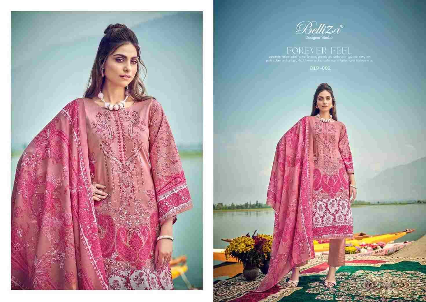 Naira Vol-18 By Belliza 819-001 To 819-008 Series Beautiful Festive Suits Colorful Stylish Fancy Casual Wear & Ethnic Wear Pure Cotton Digital Print Dresses At Wholesale Price