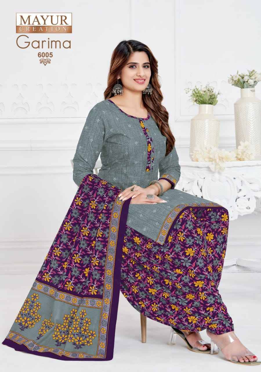 Garima Vol-6 By Mayur Creation 6001 To 6010 Series Beautiful Pakistani Suits Stylish Fancy Colorful Casual Wear & Ethnic Wear Pure Cotton Print Dresses At Wholesale Price