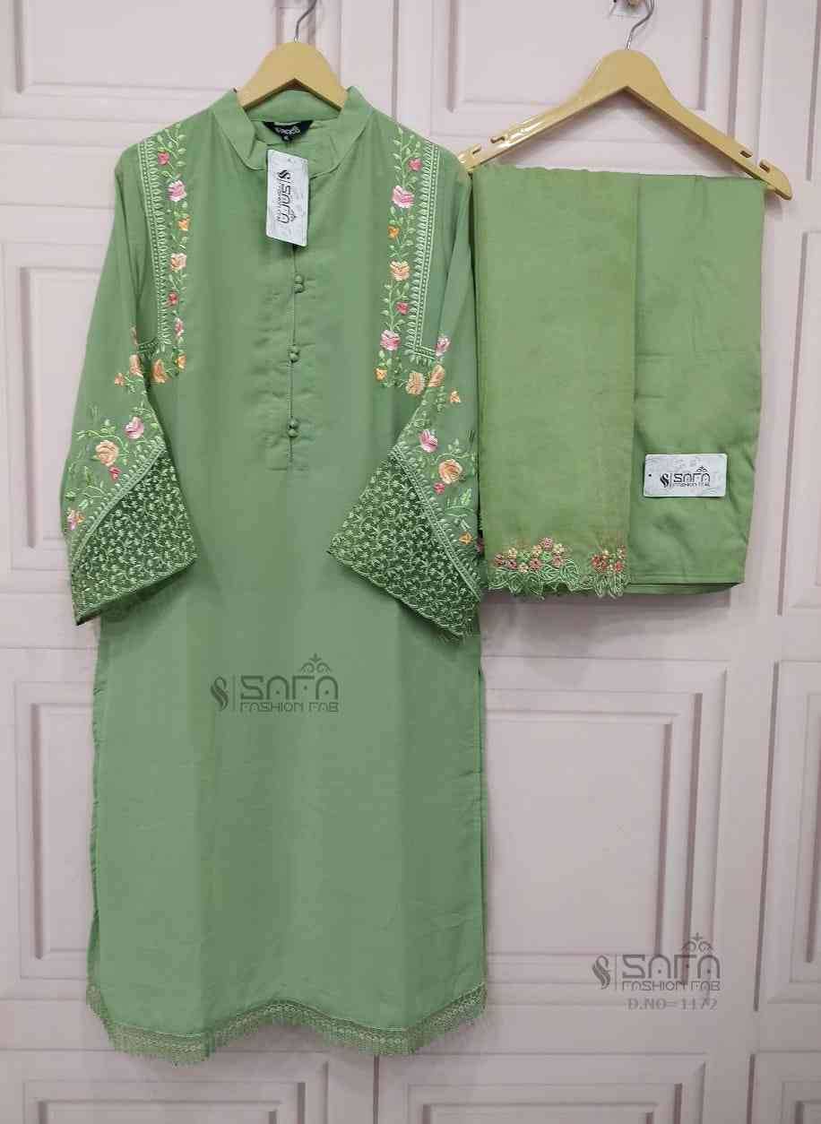 Safa 1172 Colours By Safa Fashion 1172-A To 1172-C Series Beautiful Pakistani Suits Stylish Fancy Colorful Casual Wear & Ethnic Wear Georgette Embroidered Dresses At Wholesale Price