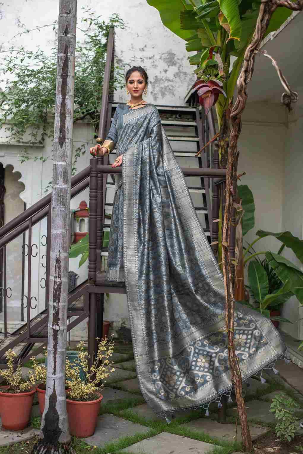 Julie By Pc 01 To 06 Series Indian Traditional Wear Collection Beautiful Stylish Fancy Colorful Party Wear & Occasional Wear Tussar Silk Sarees At Wholesale Price