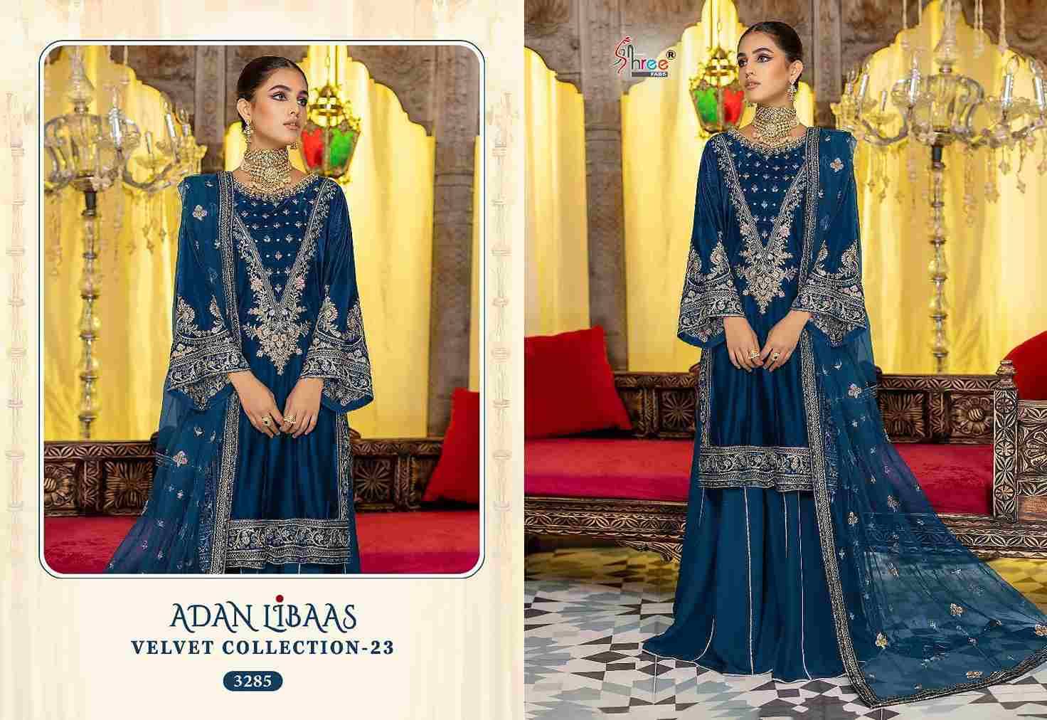 Adan Libaas Velvet Collection-23 By Shree Fabs 3280 To 3285 Series Pakistani Suits Beautiful Fancy Colorful Stylish Party Wear & Occasional Wear Pure Velvet Embroidery Dresses At Wholesale Price