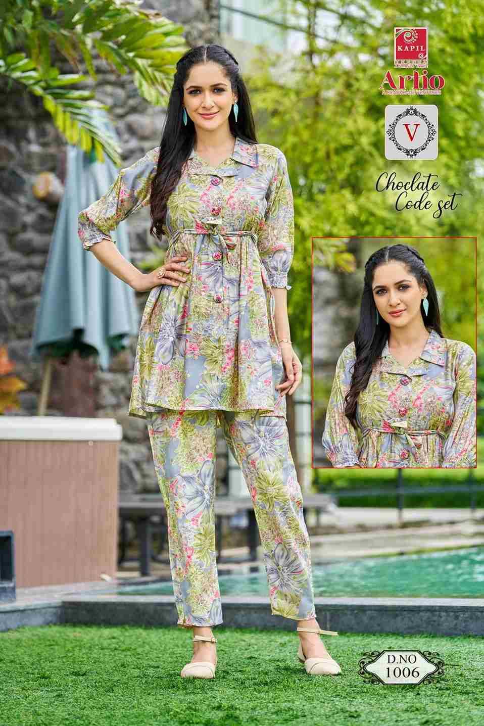 Coclate Codeset By Artio 1001 To 1013 Series Designer Stylish Fancy Colorful Beautiful Party Wear & Ethnic Wear Collection Modal Print Co-Ord Sets At Wholesale Price