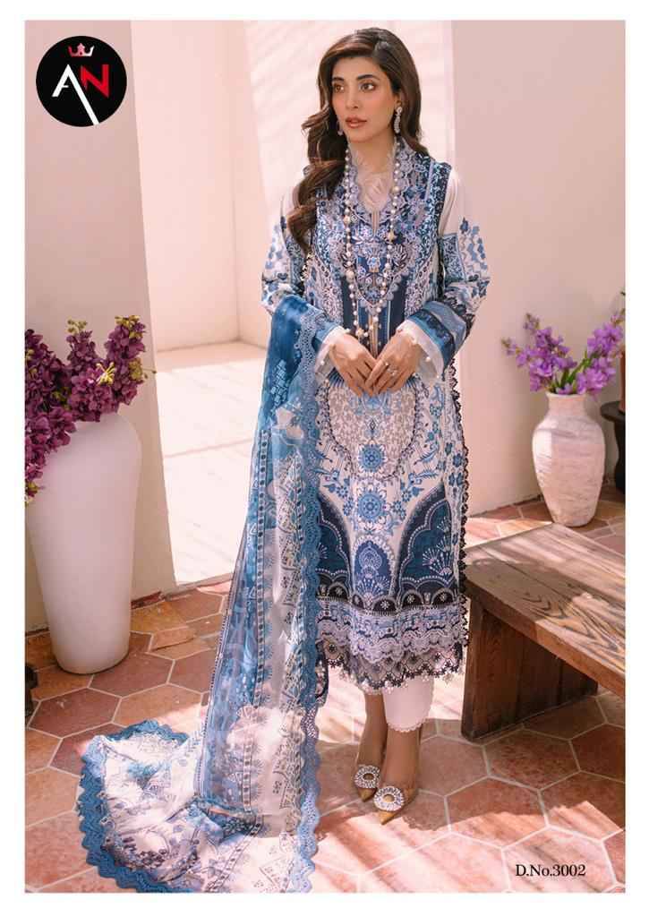 Asifa Nabeel Luxury Cotton Collection Vol-3 By Fashid Wholesale 3001 To 3008 Series Beautiful Suits Stylish Colorful Fancy Casual Wear & Ethnic Wear Cotton Print Dresses At Wholesale Price
