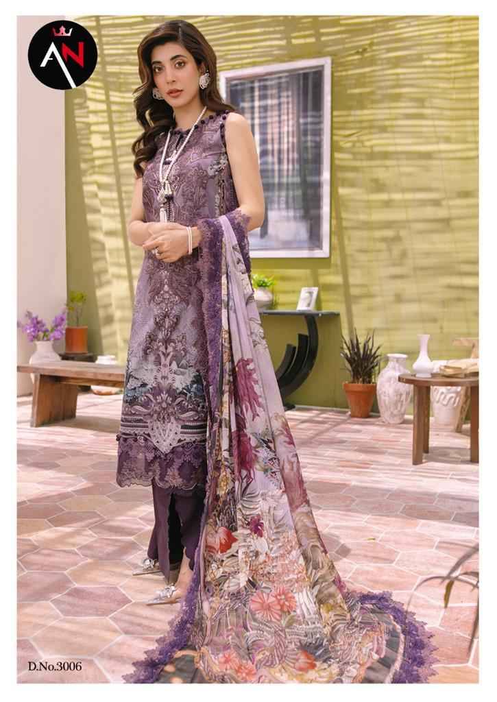 Asifa Nabeel Luxury Cotton Collection Vol-3 By Fashid Wholesale 3001 To 3008 Series Beautiful Suits Stylish Colorful Fancy Casual Wear & Ethnic Wear Cotton Print Dresses At Wholesale Price
