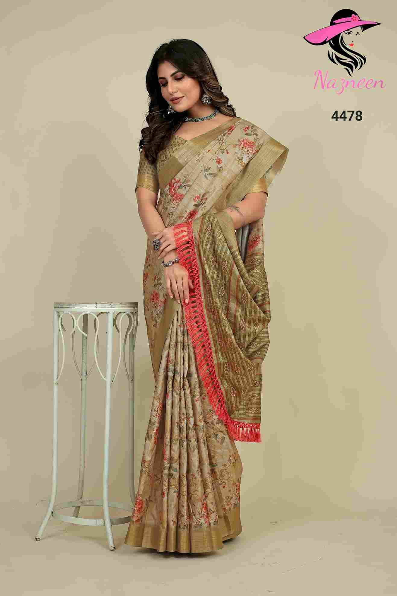 Innara By Nazneen 4475 To 4480 Series Indian Traditional Wear Collection Beautiful Stylish Fancy Colorful Party Wear & Occasional Wear Pure Silk Digital Print Sarees At Wholesale Price