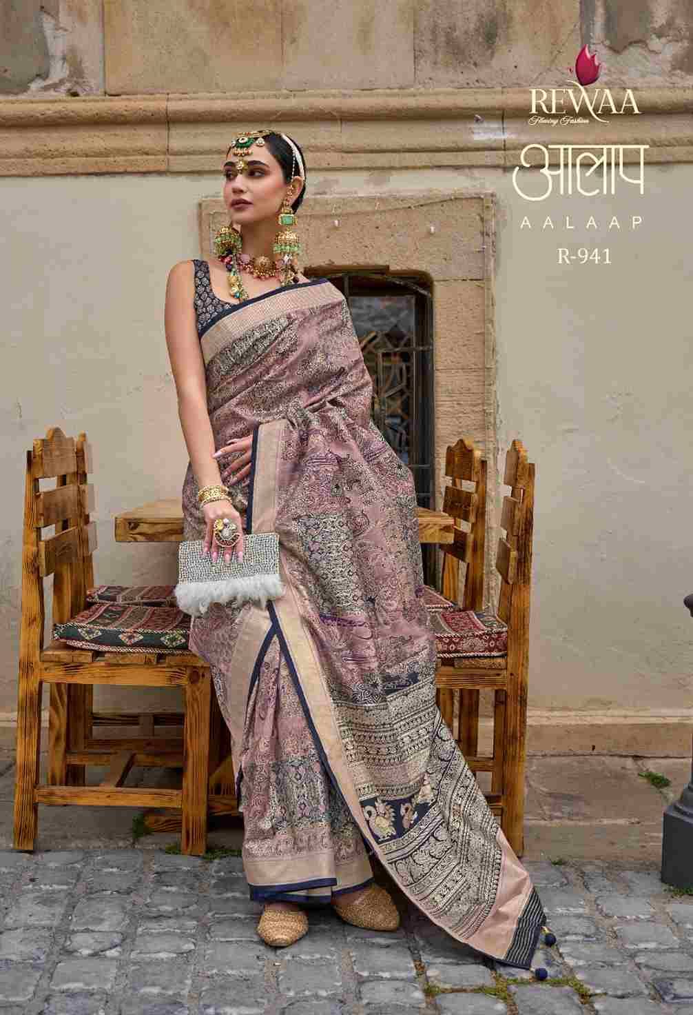 Aalaap By Rewaa 940 To 948 Series Indian Traditional Wear Collection Beautiful Stylish Fancy Colorful Party Wear & Occasional Wear Silk Sarees At Wholesale Price