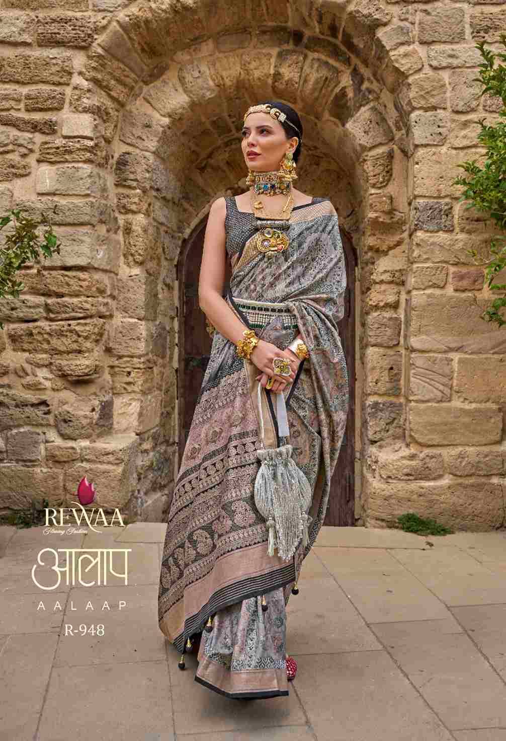 Aalaap By Rewaa 940 To 948 Series Indian Traditional Wear Collection Beautiful Stylish Fancy Colorful Party Wear & Occasional Wear Silk Sarees At Wholesale Price