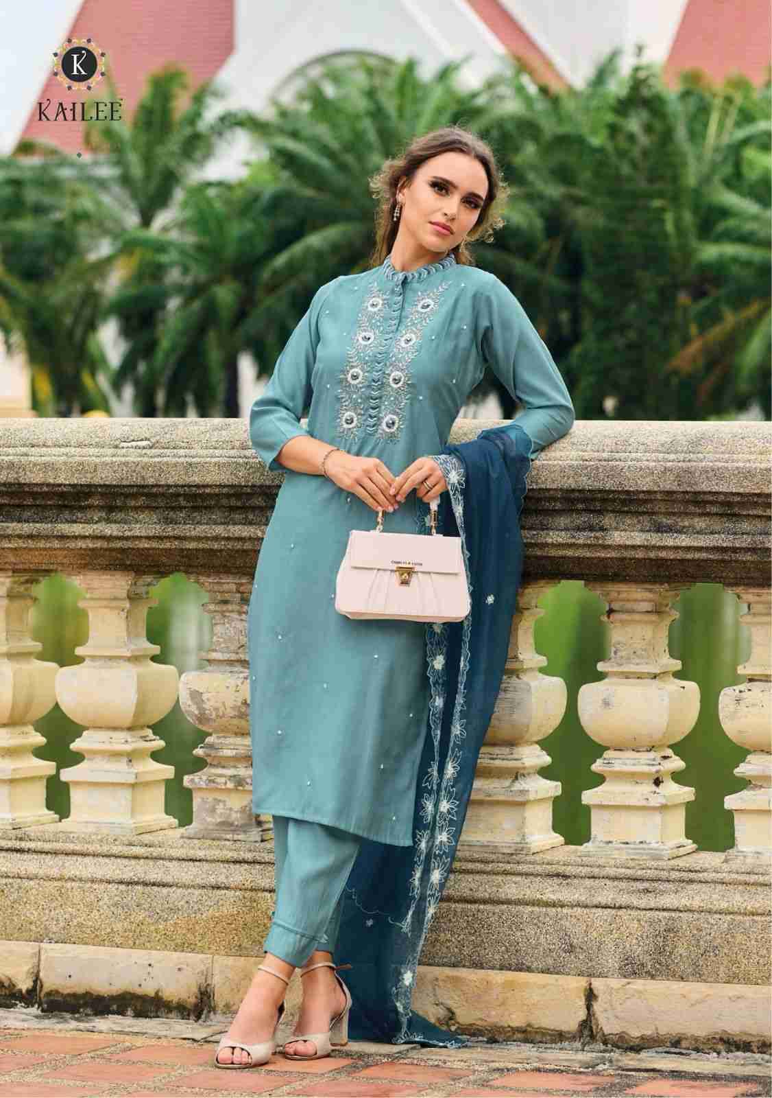 Ehasaas By Kailee 42341 To 42346 Series Beautiful Festive Suits Colorful Stylish Fancy Casual Wear & Ethnic Wear Pure Viscose Silk With Work Dresses At Wholesale Price