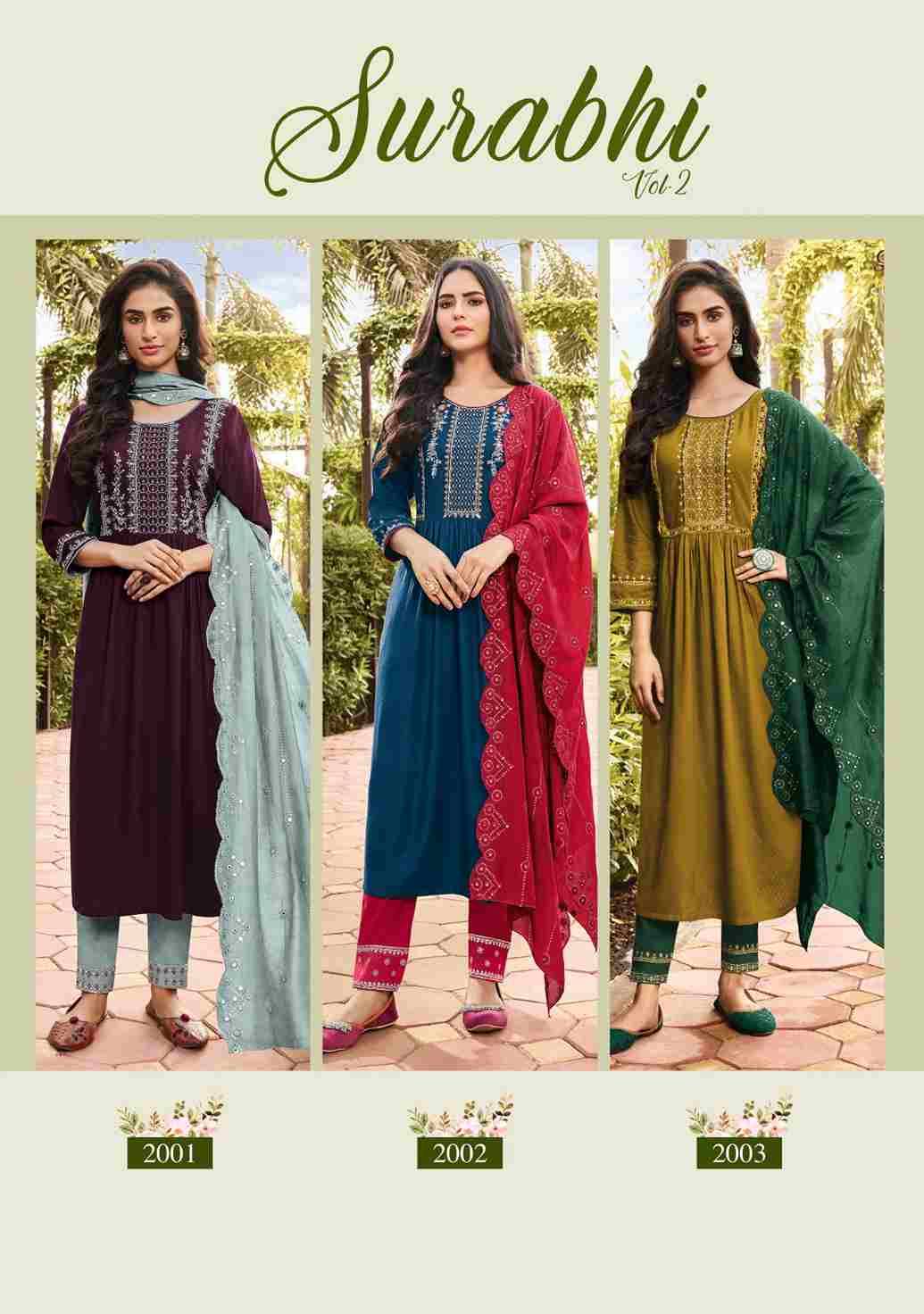 Surbhi Vol-2 By Ladies Flavour 2001 To 2006 Series Beautiful Festive Suits Colorful Stylish Fancy Casual Wear & Ethnic Wear Pure Rayon Print Dresses At Wholesale Price