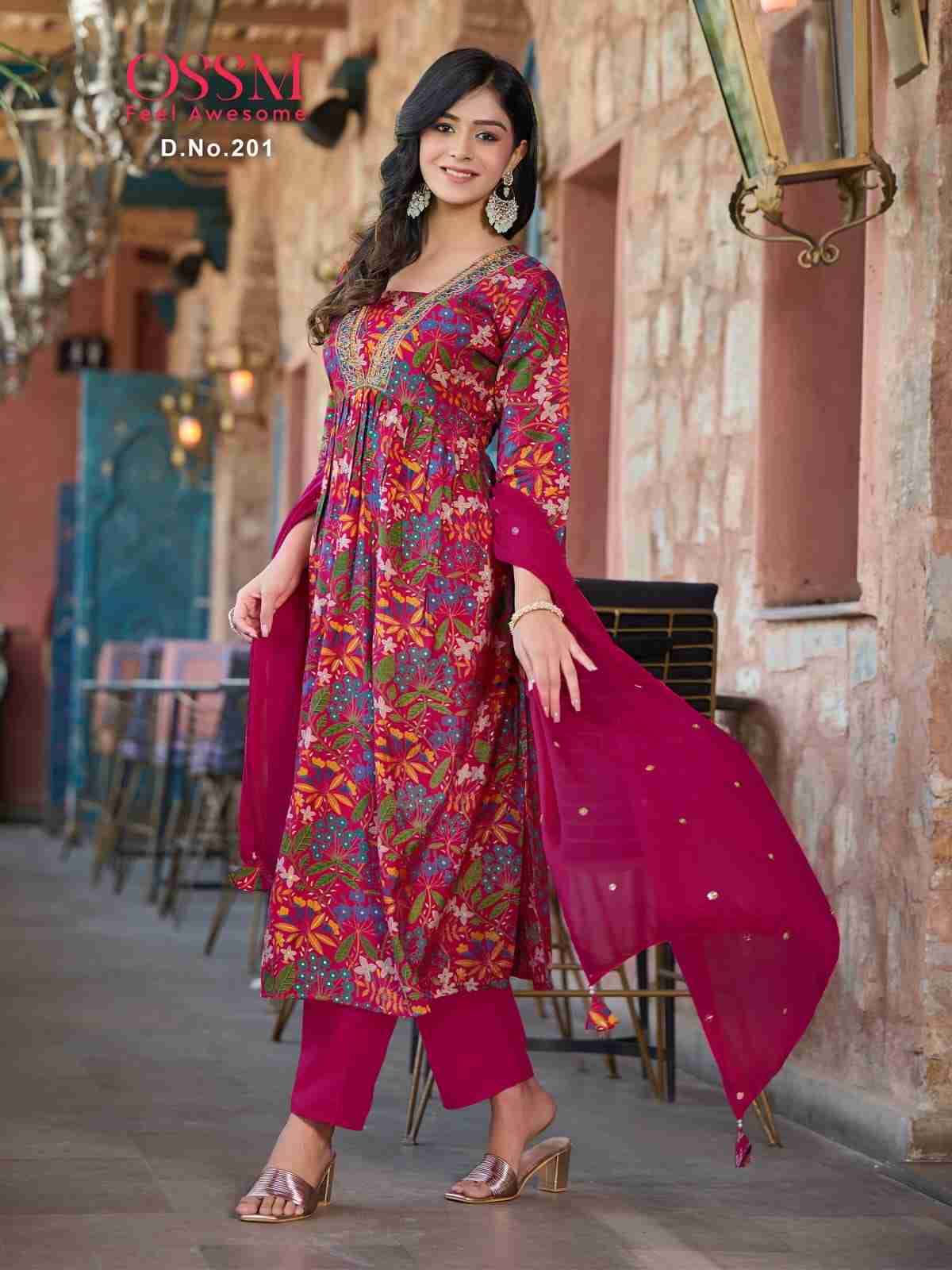 MANTRA VOL 2 BY OSSM 201 TO 206 SERIES BEAUTIFUL FESTIVE SUITS COLORFUL STYLISH FANCY CASUAL