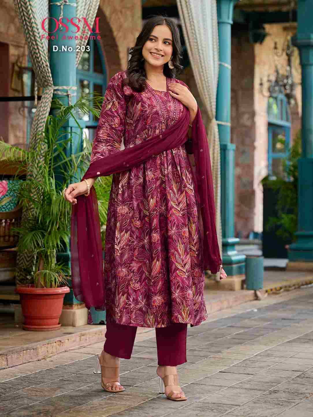 Mantra Vol-2 By Ossm 201 To 206 Series Beautiful Festive Suits Colorful Stylish Fancy Casual Wear & Ethnic Wear Modal Chanderi Print Dresses At Wholesale Price
