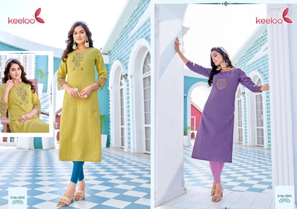 Pagalee Vol-2 By Keeloo 2001 To 2006 Series Beautiful Stylish Fancy Colorful Casual Wear & Ethnic Wear & Ready To Wear Viscose Silk With Work Kurtis At Wholesale Price