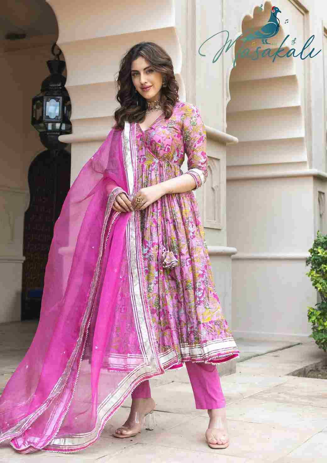 Masakali Vol-3 By Fashid Wholesale 3001 To 3004 Series Beautiful Stylish Anarkali Suits Fancy Colorful Casual Wear & Ethnic Wear & Ready To Wear Chanderi Silk Dresses At Wholesale Price