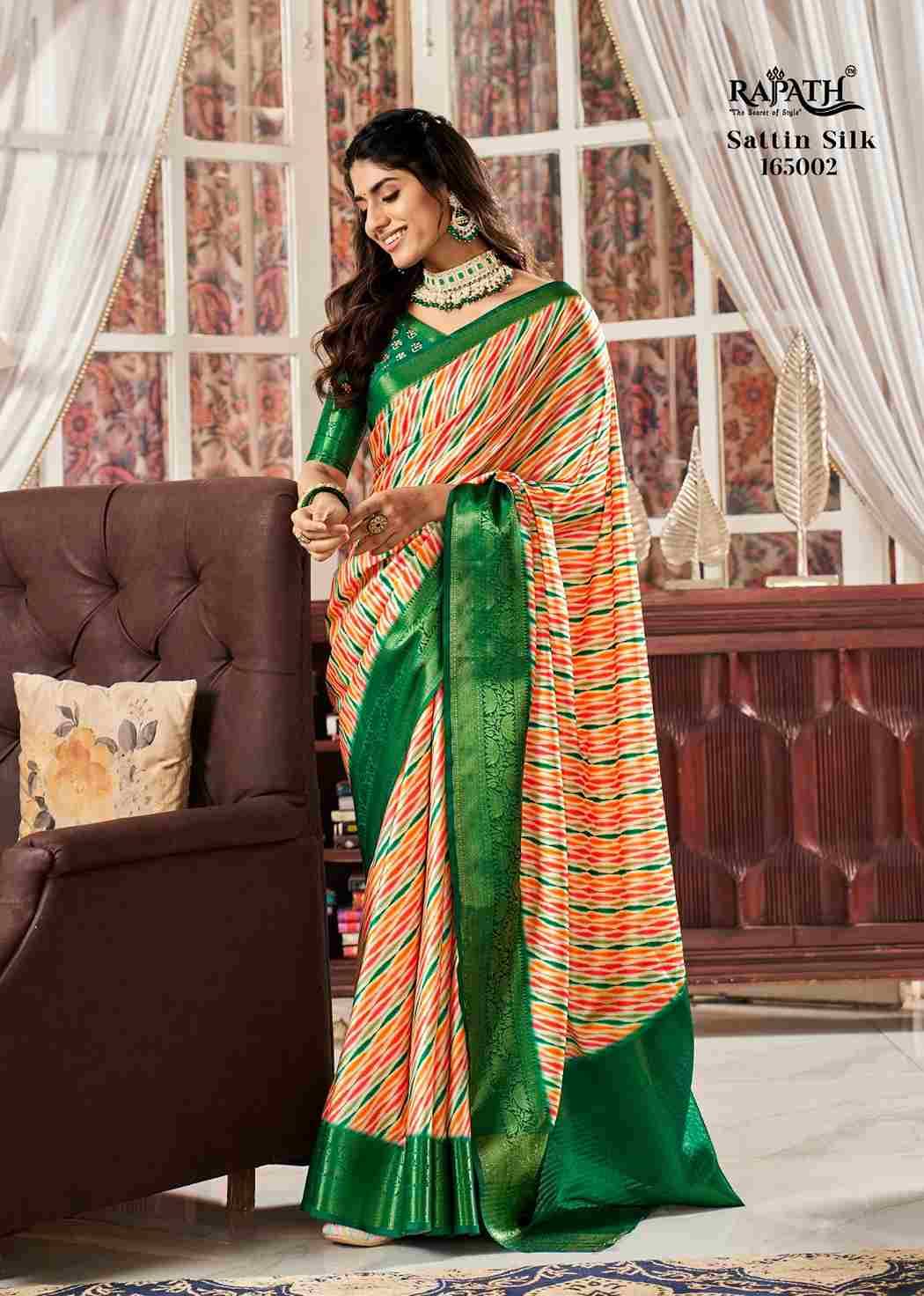 Sunheri By Rajpath 165001 To 165008 Series Indian Traditional Wear Collection Beautiful Stylish Fancy Colorful Party Wear & Occasional Wear Pure Satin Sarees At Wholesale Price