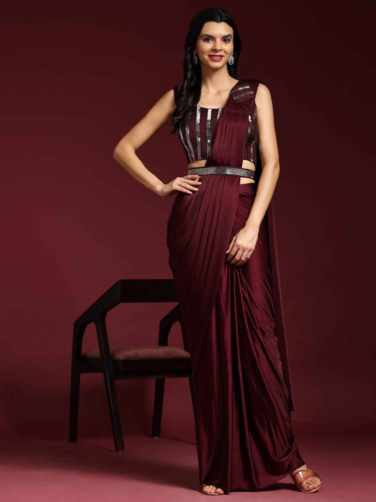 101106 By Amoha Trendz 101106-A To 101106-F Series Indian Traditional Wear Collection Beautiful Stylish Fancy Colorful Party Wear & Occasional Wear Imported Sarees At Wholesale Price