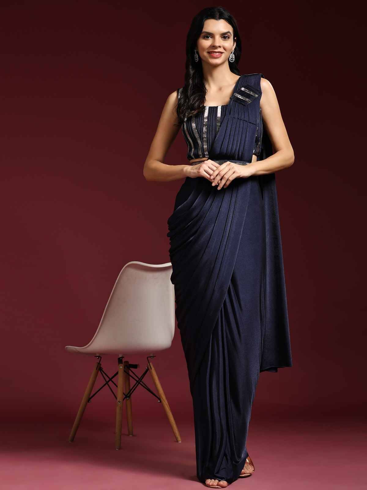 101106 By Amoha Trendz 101106-A To 101106-F Series Indian Traditional Wear Collection Beautiful Stylish Fancy Colorful Party Wear & Occasional Wear Imported Sarees At Wholesale Price