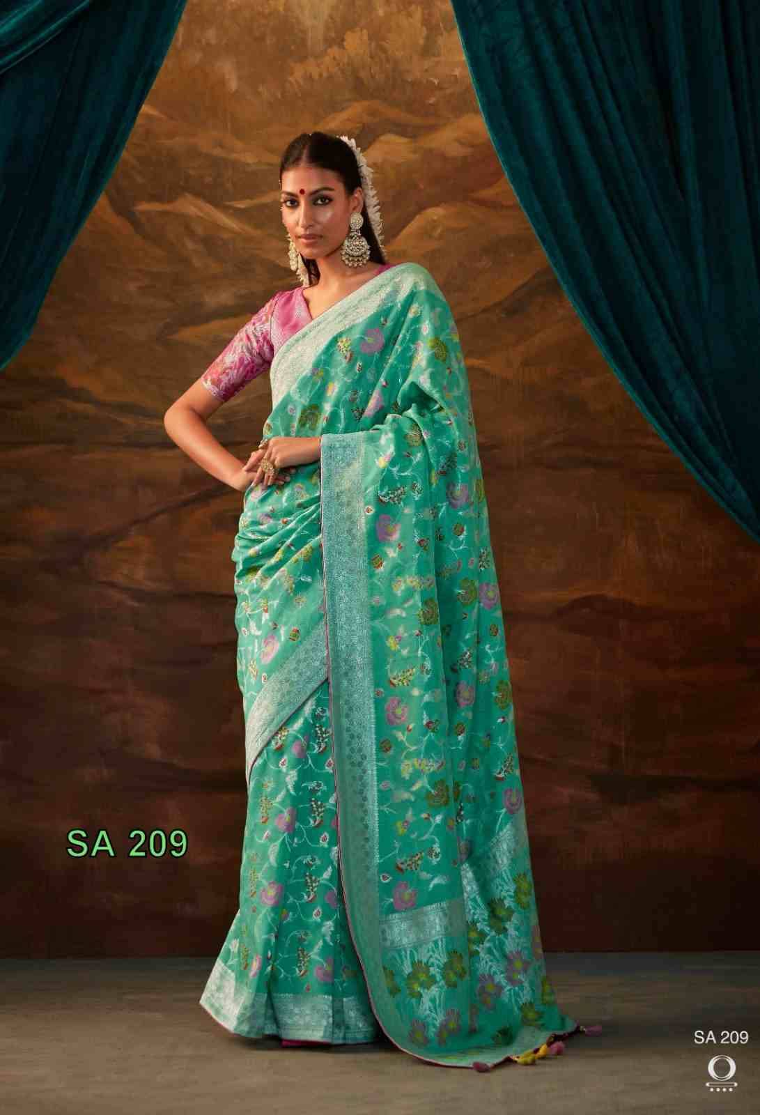 Sakhi By Kimora Fashion 206 To 214 Series Indian Traditional Wear Collection Beautiful Stylish Fancy Colorful Party Wear & Occasional Wear Pure Viscose Silk Sarees At Wholesale Price