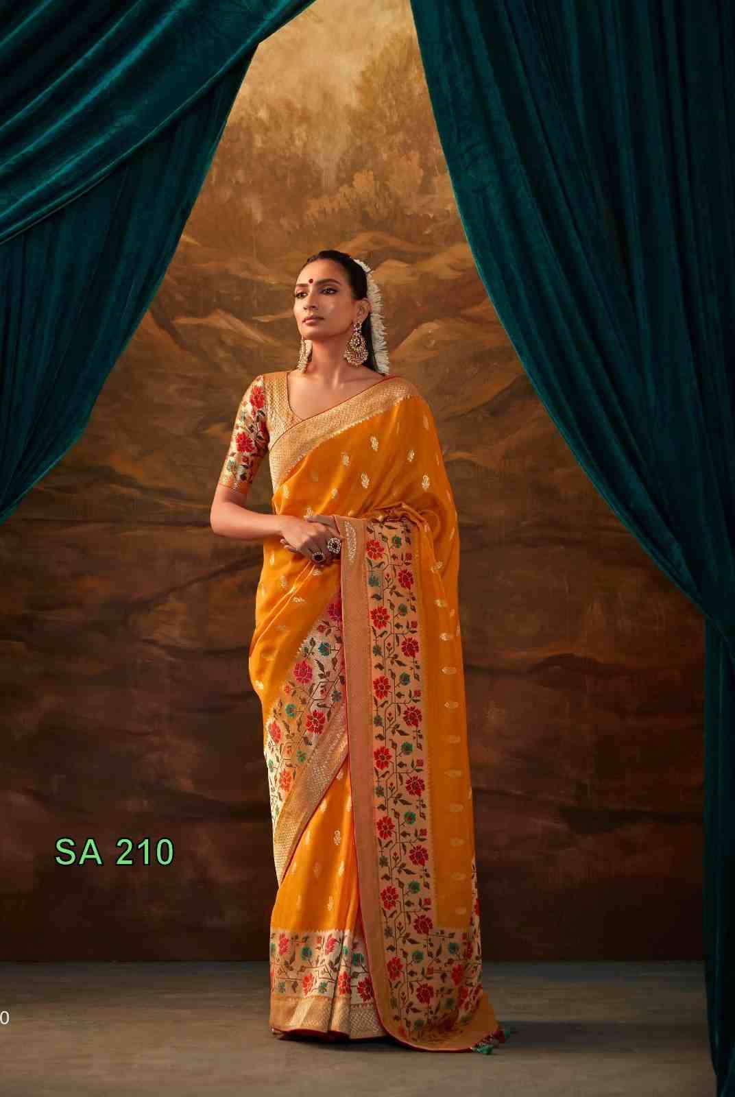 Sakhi By Kimora Fashion 206 To 214 Series Indian Traditional Wear Collection Beautiful Stylish Fancy Colorful Party Wear & Occasional Wear Pure Viscose Silk Sarees At Wholesale Price