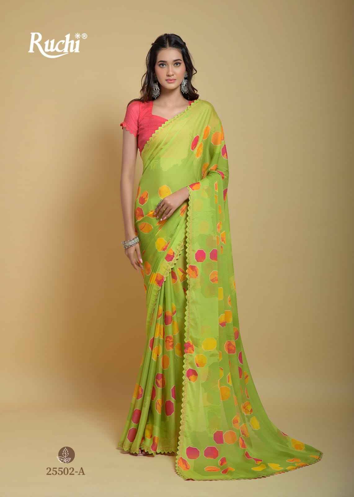 Raagsutra By Ruchi Sarees 25501-A To 25506-B Series Indian Traditional Wear Collection Beautiful Stylish Fancy Colorful Party Wear & Occasional Wear Silk Georgette Sarees At Wholesale Price