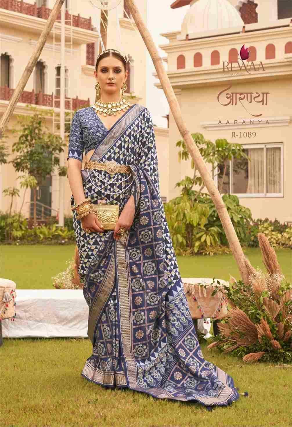 Aaranya By Rewaa 1084 To 1092 Series Indian Traditional Wear Collection Beautiful Stylish Fancy Colorful Party Wear & Occasional Wear Pure Silk Sarees At Wholesale Price