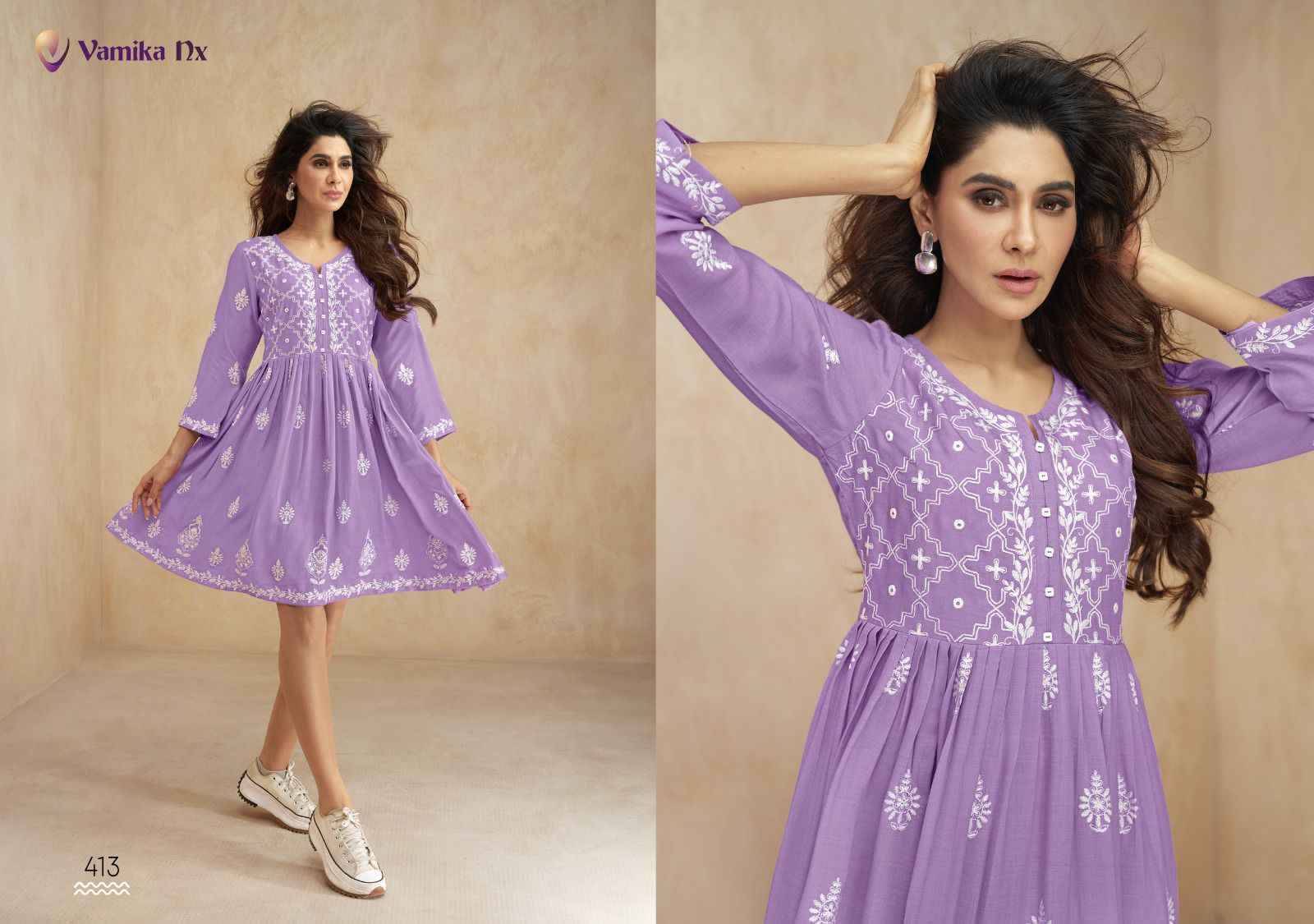 Ibadat By Vamika 411 To 416 Series Designer Stylish Fancy Colorful Beautiful Party Wear & Ethnic Wear Collection Heavy Rayon Print Kurtis At Wholesale Price