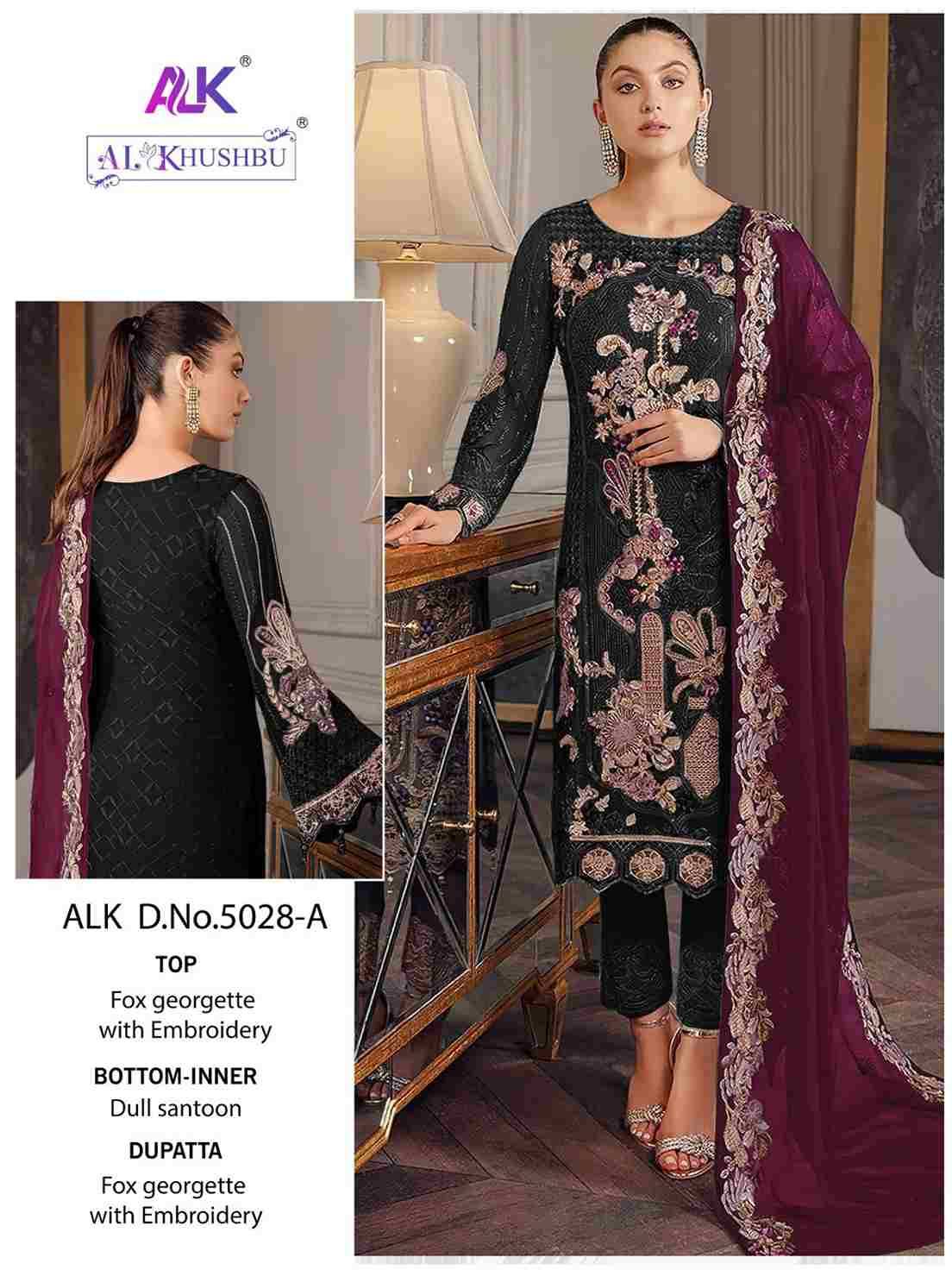 Aadab Vol-2 By Al Khushbu 5028-A To 5028-D Series Designer Pakistani Suits Beautiful Stylish Fancy Colorful Party Wear & Occasional Wear Faux Georgette With Embroidery Dresses At Wholesale Price