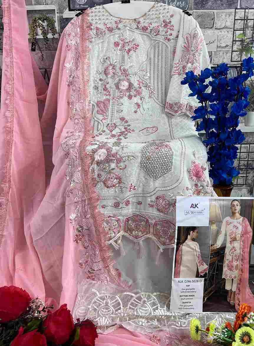 Aadab Vol-2 By Al Khushbu 5028-A To 5028-D Series Designer Pakistani Suits Beautiful Stylish Fancy Colorful Party Wear & Occasional Wear Faux Georgette With Embroidery Dresses At Wholesale Price