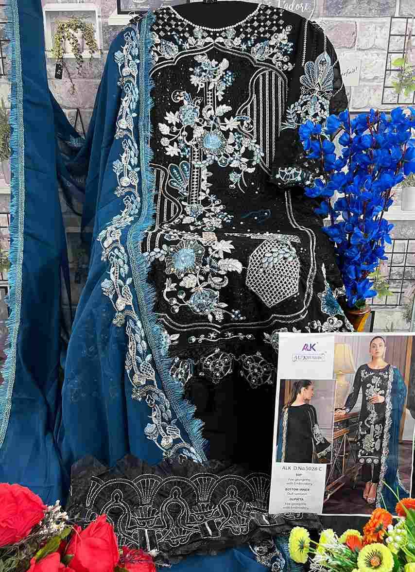 Aadab Vol-2 By Al Khushbu 5028-A To 5028-D Series Designer Pakistani Suits Beautiful Stylish Fancy Colorful Party Wear & Occasional Wear Faux Georgette With Embroidery Dresses At Wholesale Price