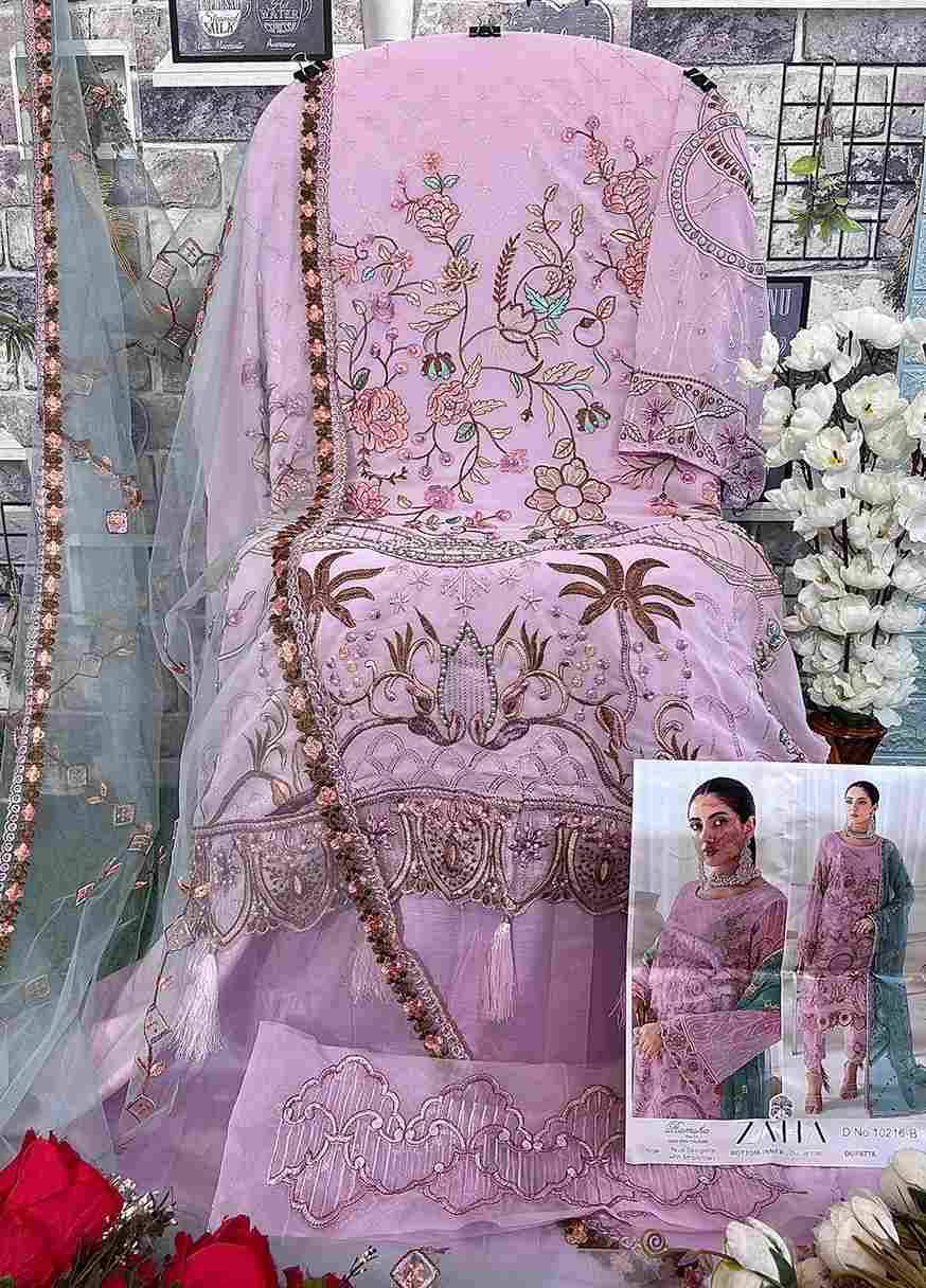  Ramsha Vol-14 By Zaha 10216-A To 10216-D Series Beautiful Stylish Pakistani Suits Fancy Colorful Casual Wear & Ethnic Wear & Ready To Wear Faux Georgette Dresses At Wholesale Price