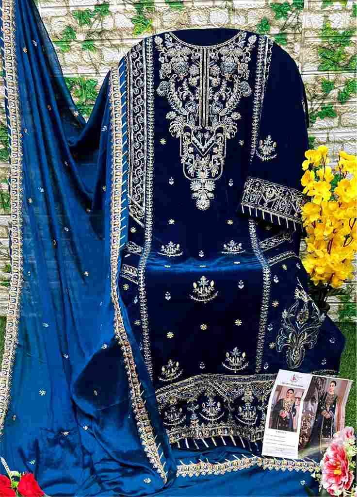 Dinsaa Hit Design 230 Colours By Dinsaa Suits 230-A To 230-E Series Designer Festive Pakistani Suits Collection Beautiful Stylish Fancy Colorful Party Wear & Occasional Wear Velvet With Embroidered Dresses At Wholesale Price