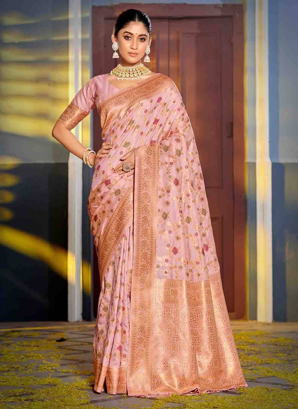 Vastukala By Sangam Prints 5117 To 5122 Series Indian Traditional Wear Collection Beautiful Stylish Fancy Colorful Party Wear & Occasional Wear Banarasi Silk Sarees At Wholesale Price