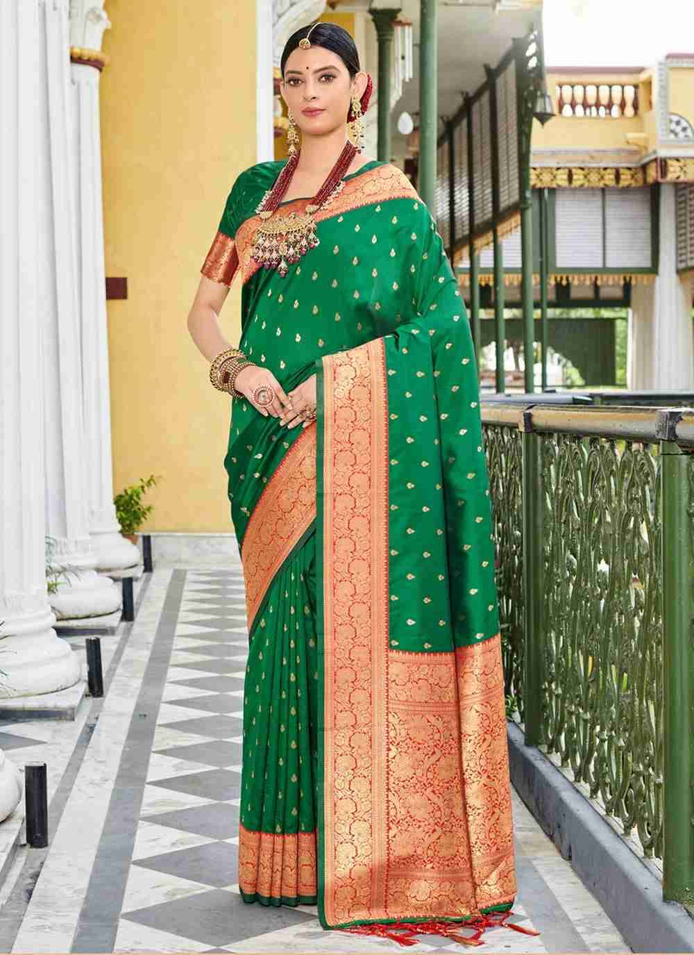 Abhi Silk By Sangam Prints 5087 To 5092 Series Indian Traditional Wear Collection Beautiful Stylish Fancy Colorful Party Wear & Occasional Wear Banarasi Silk Sarees At Wholesale Price