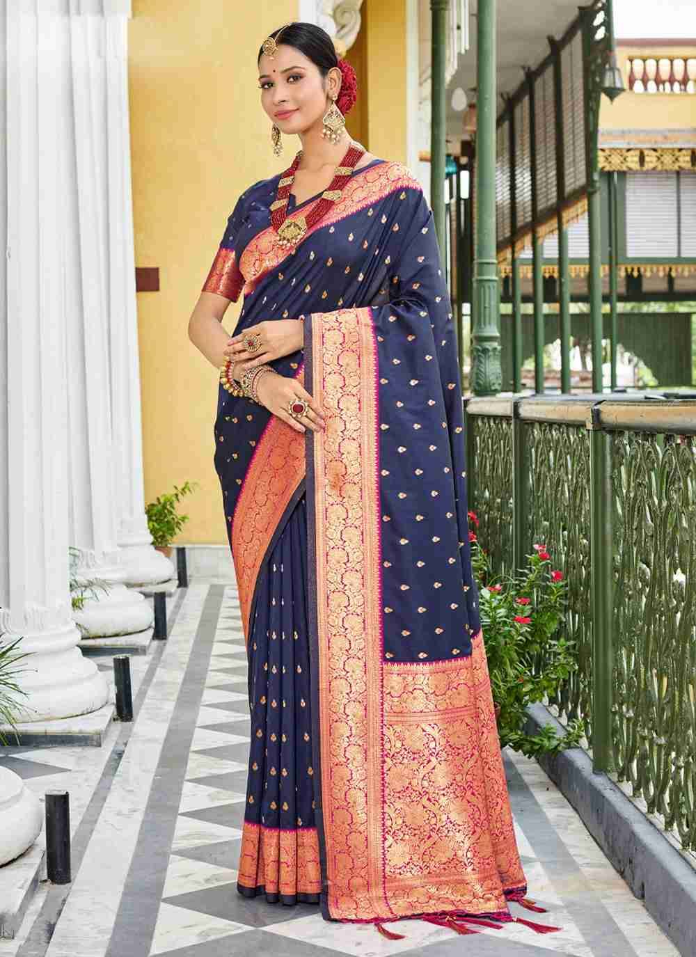 Abhi Silk By Sangam Prints 5087 To 5092 Series Indian Traditional Wear Collection Beautiful Stylish Fancy Colorful Party Wear & Occasional Wear Banarasi Silk Sarees At Wholesale Price