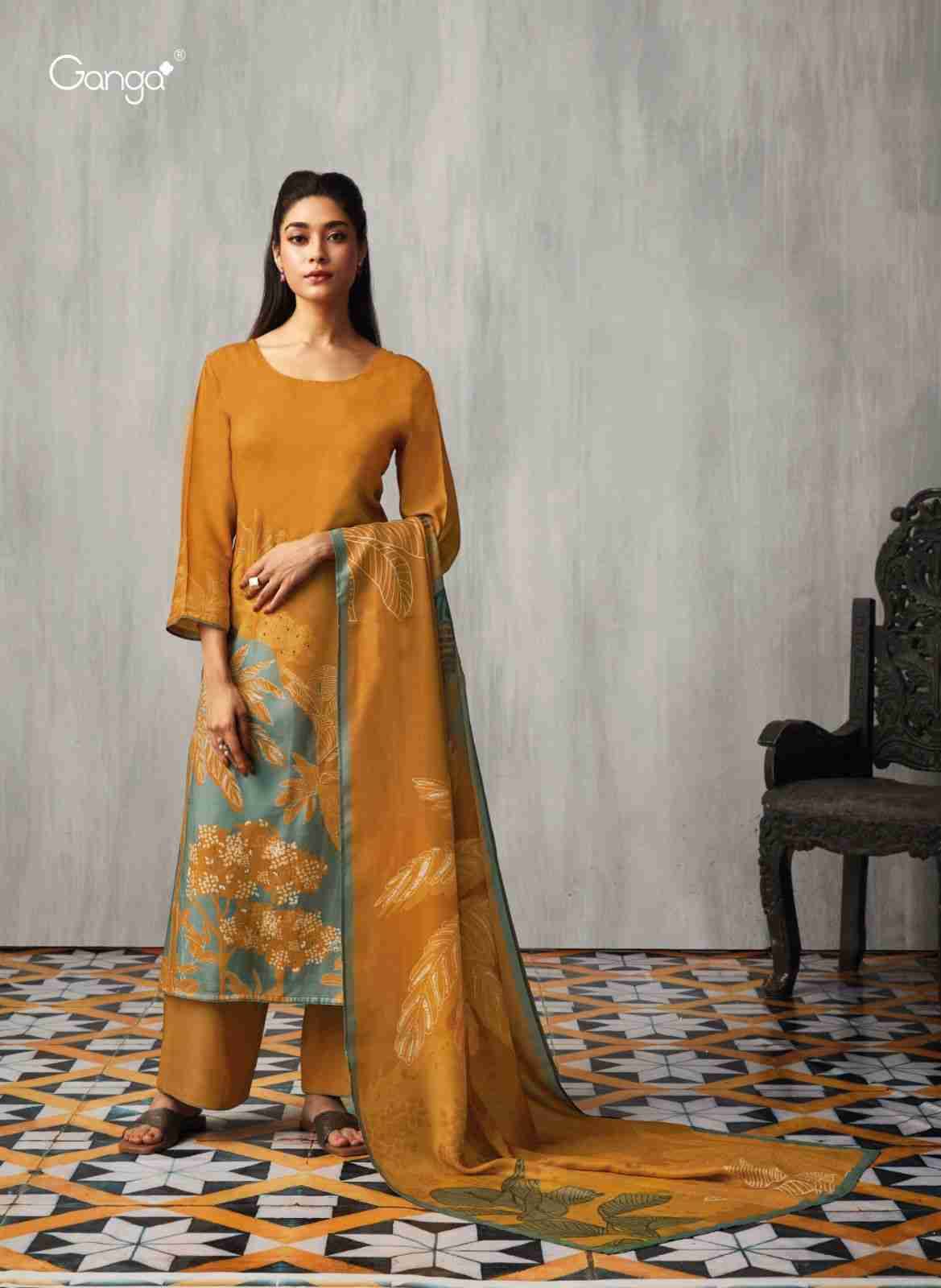 Sugandha By Ganga Fashion 1557 To 1562 Series Beautiful Stylish Festive Suits Fancy Colorful Casual Wear & Ethnic Wear & Ready To Wear Pure Pashmina Dresses At Wholesale Price