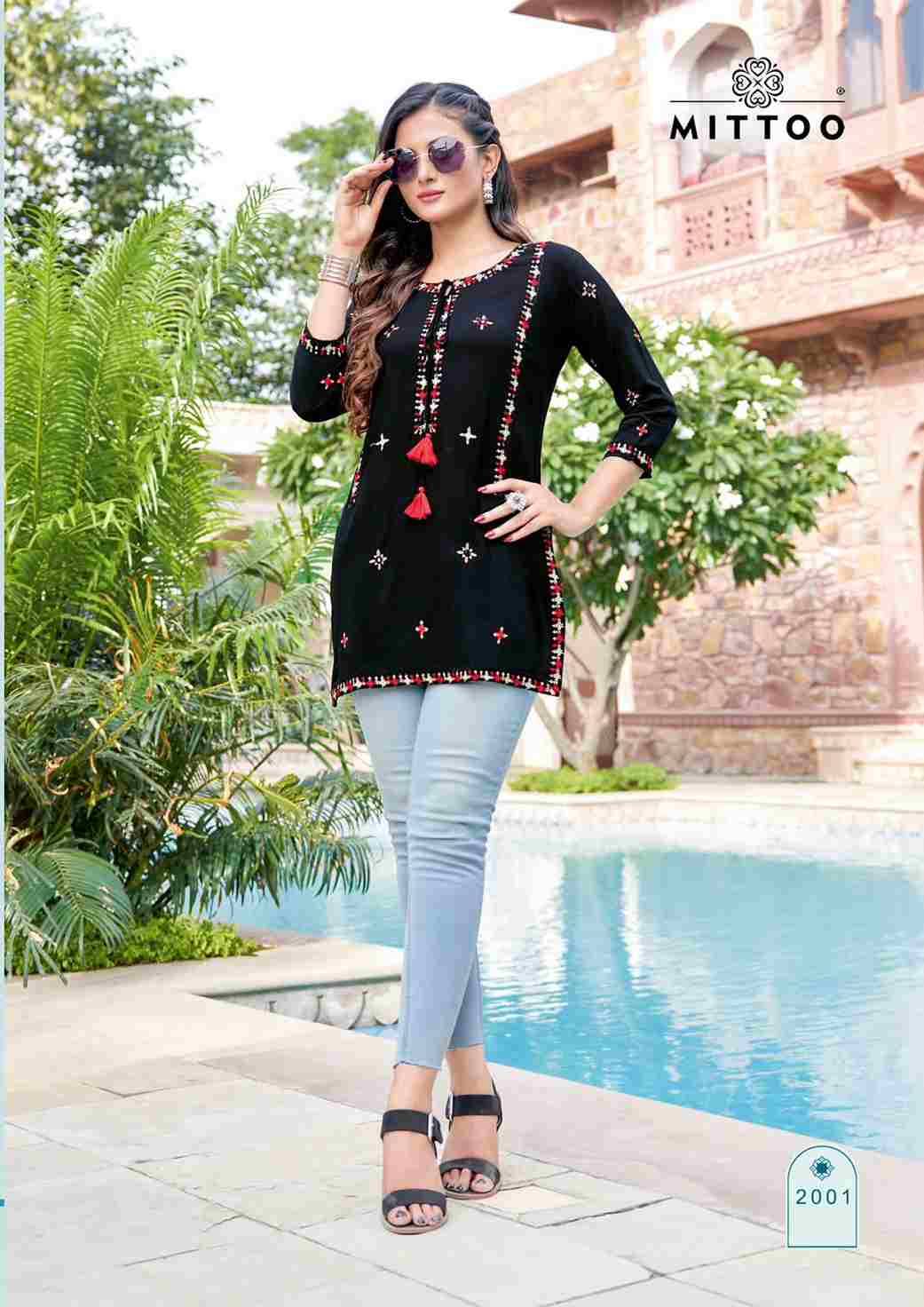 Softy By Mittoo 2001 To 2006 Series Designer Stylish Fancy Colorful Beautiful Party Wear & Ethnic Wear Collection Rayon Embroidery Tops At Wholesale Price