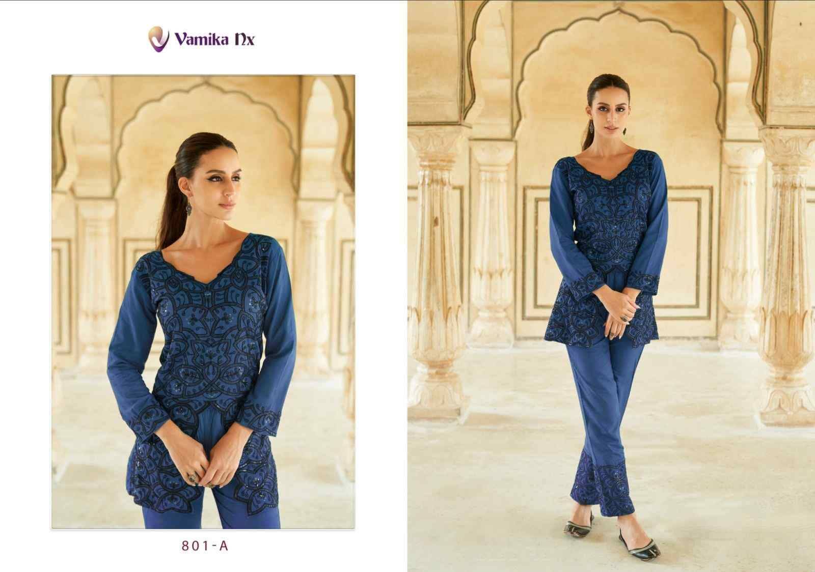 Verona By Vamika 801-A To 801-D Series Designer Stylish Fancy Colorful Beautiful Party Wear & Ethnic Wear Collection Heavy Rayon Co-Ord At Wholesale Price