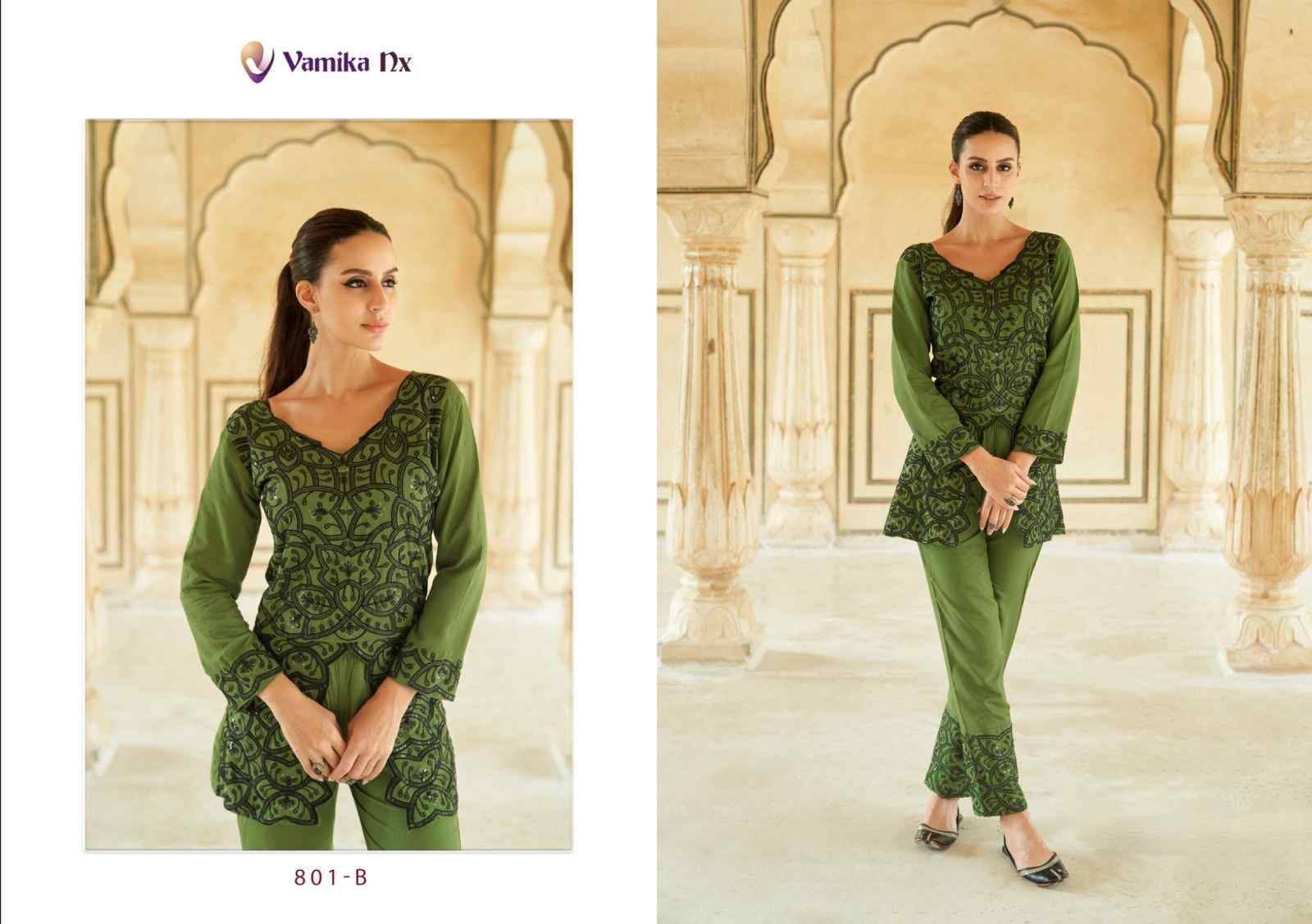 Verona By Vamika 801-A To 801-D Series Designer Stylish Fancy Colorful Beautiful Party Wear & Ethnic Wear Collection Heavy Rayon Co-Ord At Wholesale Price