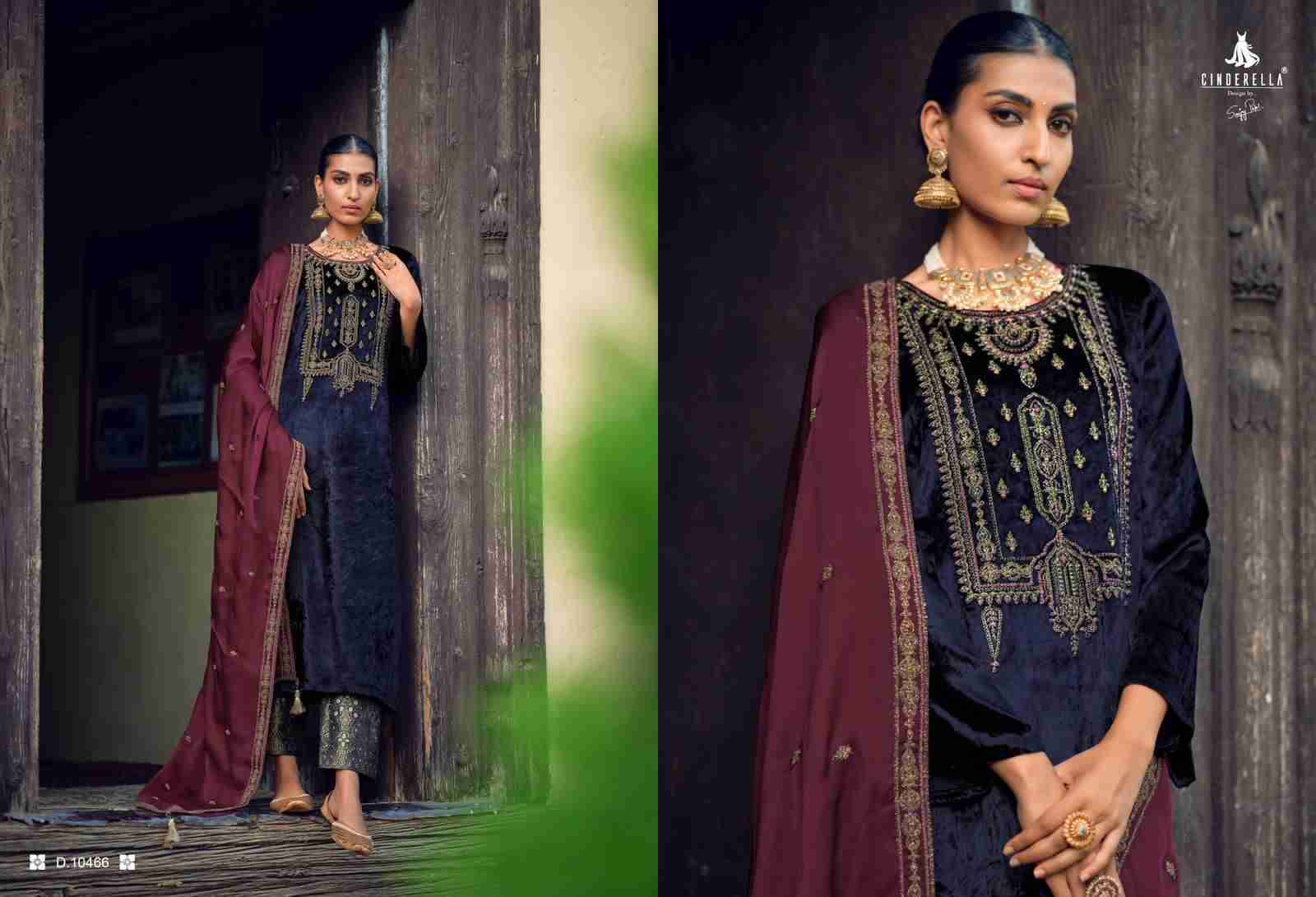 Calista By Cinderella 10461 To 10468 Series Beautiful Stylish Festive Suits Fancy Colorful Casual Wear & Ethnic Wear & Ready To Wear Pure Viscose Velvet Dresses At Wholesale Price