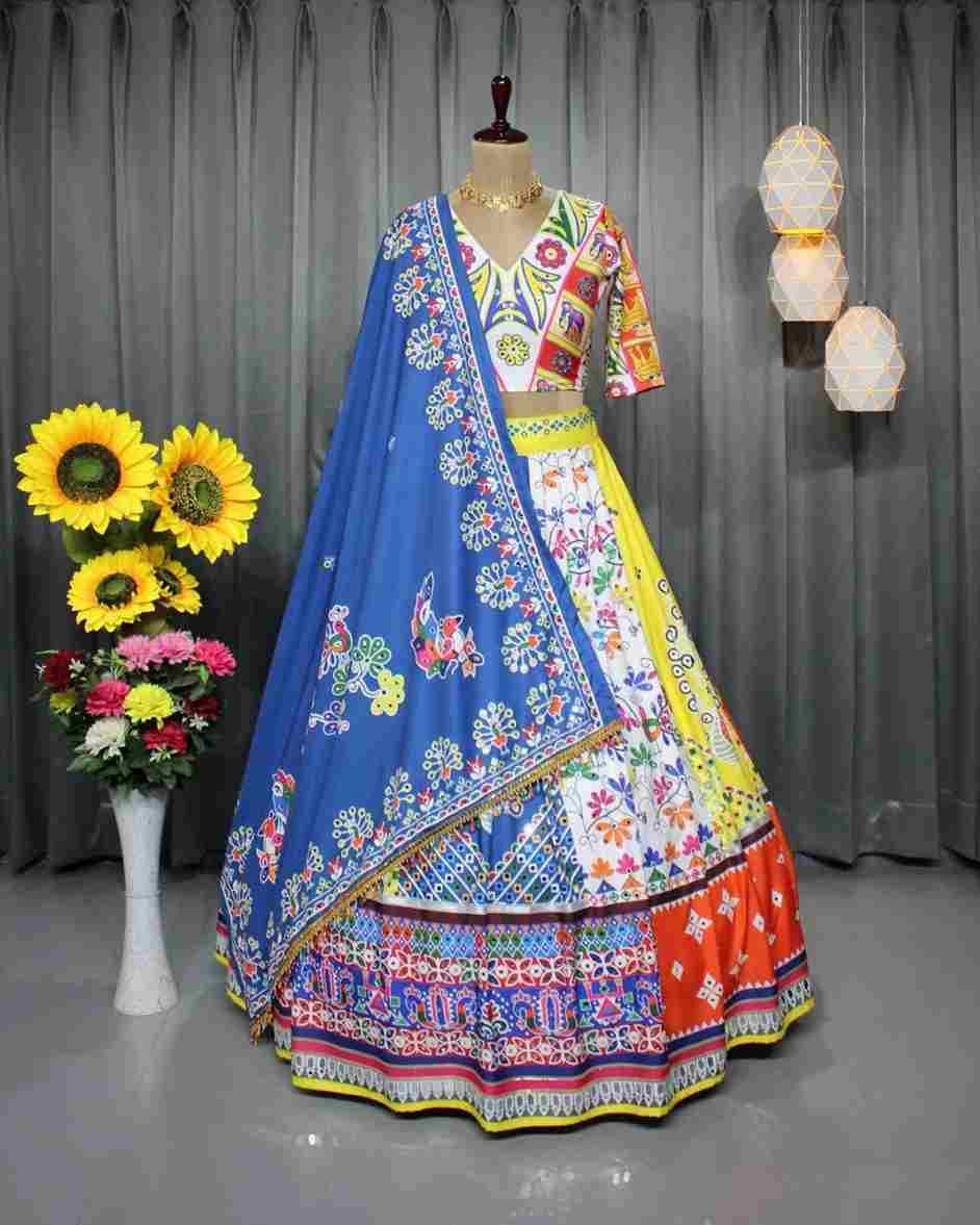 FW-1409 By Fashid Wholesale Indian Traditional Beautiful Stylish Designer Banarasi Silk Jacquard Embroidered Party Wear Soft Chinnon Silk Lehengas At Wholesale Price