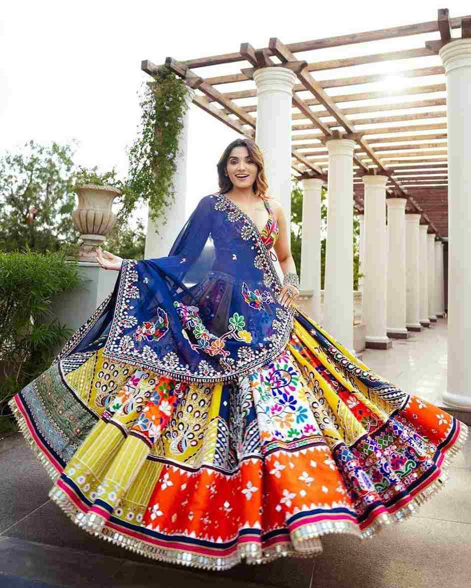 FW-1409 By Fashid Wholesale Indian Traditional Beautiful Stylish Designer Banarasi Silk Jacquard Embroidered Party Wear Soft Chinnon Silk Lehengas At Wholesale Price