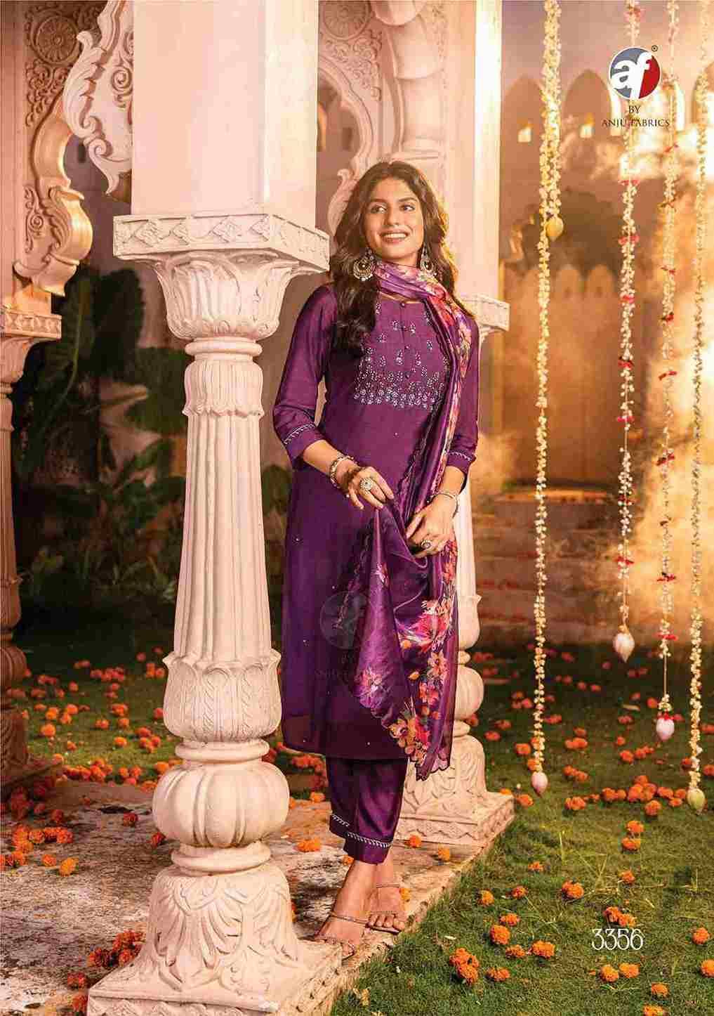Sangeet Vol-4 By Anju Fabrics 3351 To 3356 Series Designer Festive Suits Collection Beautiful Stylish Fancy Colorful Party Wear & Occasional Wear Pure Viscose Modal Dresses At Wholesale Price
