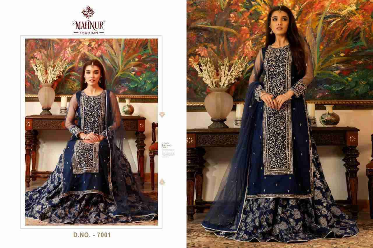 Emaan Adeel Premium Collection Vol-7 By Mahnur Fashion 7001 To 7003 Series Beautiful Pakistani Suits Colorful Stylish Fancy Casual Wear & Ethnic Wear Faux Georgette With Embroidered Dresses At Wholesale Price