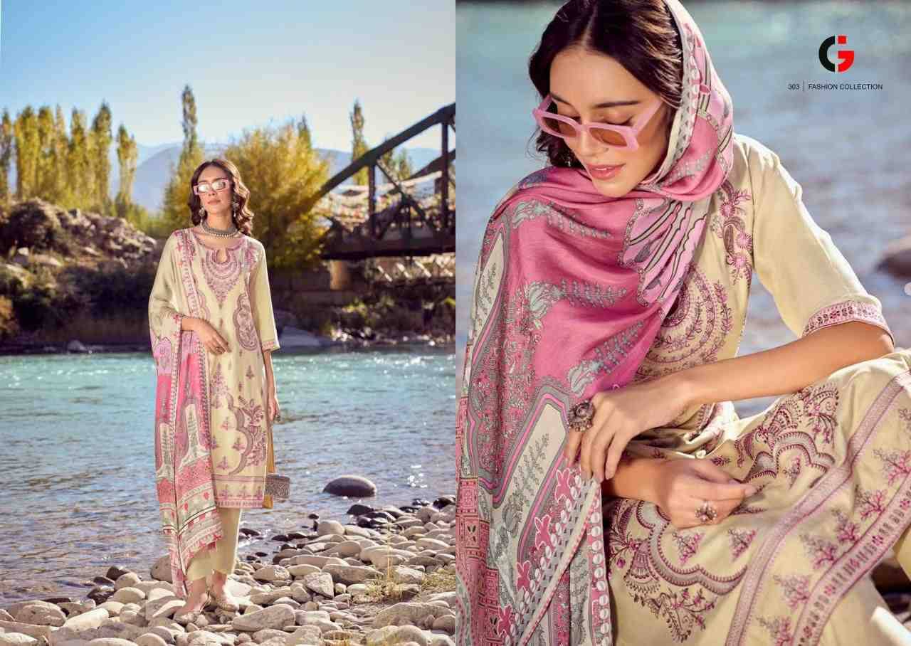 Rezam By Gull Jee 301 To 306 Series Beautiful Festive Suits Stylish Fancy Colorful Party Wear & Occasional Wear Viscose Pashmina Embroidered Dresses At Wholesale Price