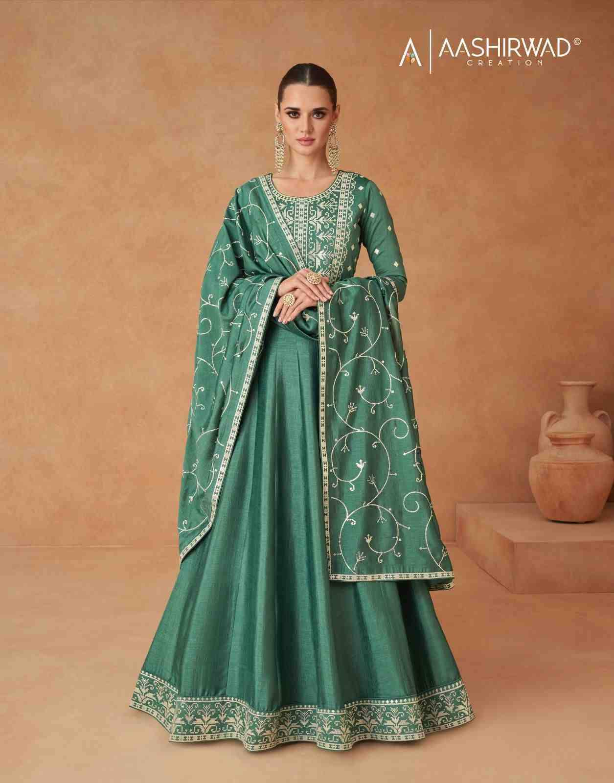 Mastani By Aashirwad Creation 9802 To 9804 Series Beautiful Stylish Fancy Colorful Casual Wear & Ethnic Wear Premium Silk Gowns With Dupatta At Wholesale Price
