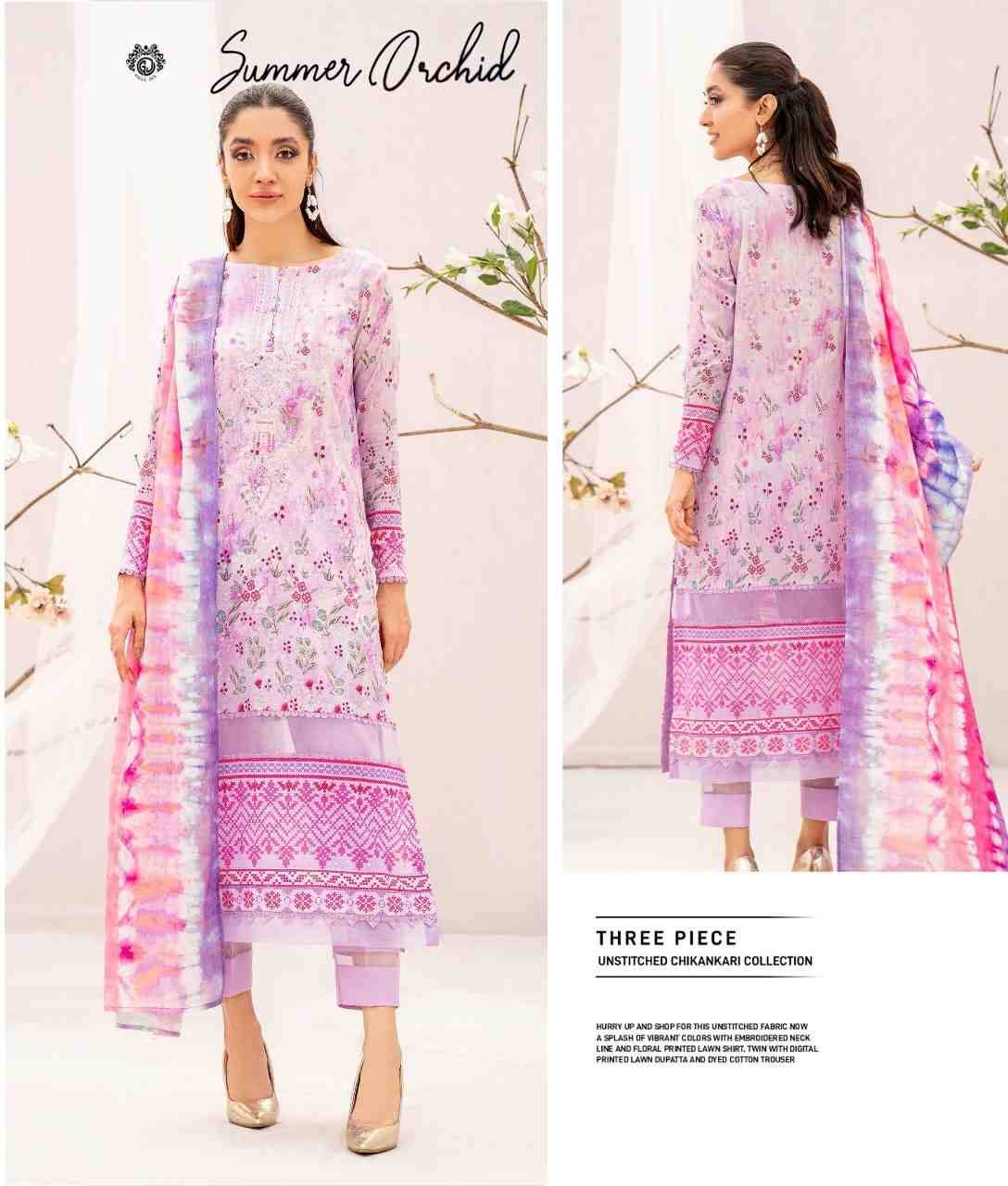 Summer Orchid By Gull Jee 01 To 12 Series Beautiful Pakistani Suits Colorful Stylish Fancy Casual Wear & Ethnic Wear Lawn Digital Print With Embroidery Dresses At Wholesale Price